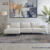 White L-Shaped Recliner Sofa Set Lahore