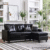 4 Seater Black L Shape Sofa Set For Price In Lahore