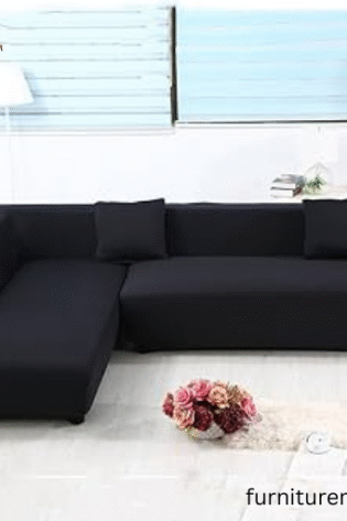 5 Seater Black L Shape Sofa Set For Price In Lahore DHA