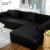 4 Seater Black L Shape Sofa Set For Price In Lahore