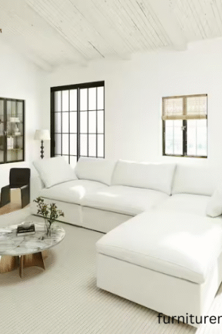 Big White L Sofa Set In Lahore