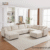 White L Sofa For Open Living Spaces