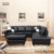 6 Seater Black L Shape Sofa Set For Price In Lahore