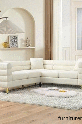 White L-Shaped Sofa Shop Near Me Lahore