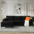 4 Seater Black L Shape Sofa Set For Living Room In Lahore DHA