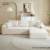 Custom Made White L Sofa Lahore
