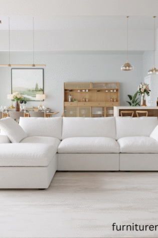 White L Sofa With Storage Options Lahore