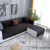 5 Seater Black L Shape Sofa Set For Price In Lahore DHA