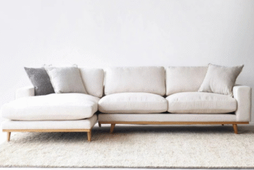 Luxury White L Sofa Set In Lahore