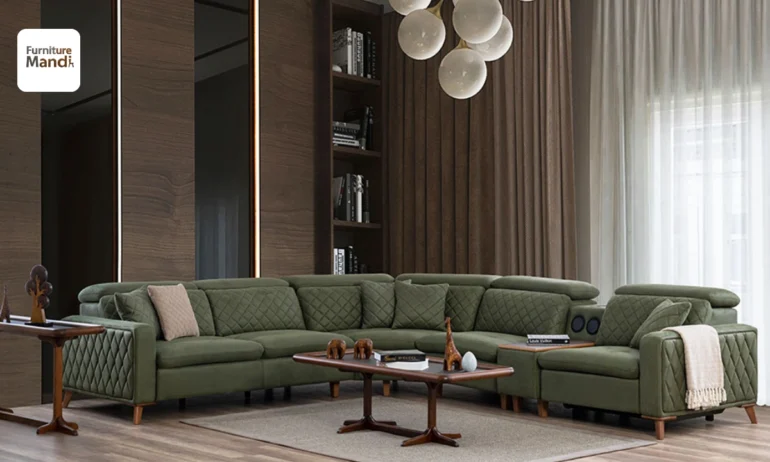Modern L-Shape Sofa Design in lahore