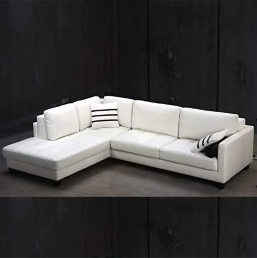 White L-Shaped Sofa
