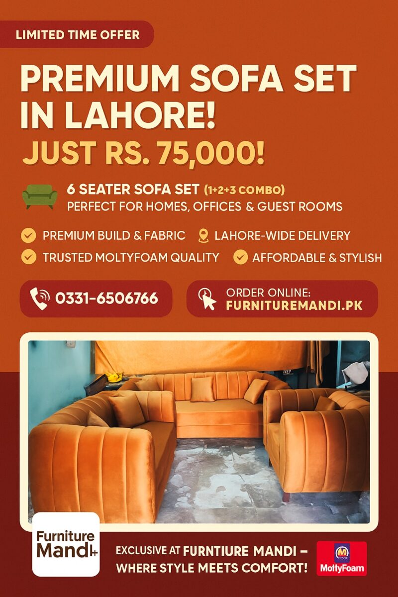 6-seater sofa set in lahore